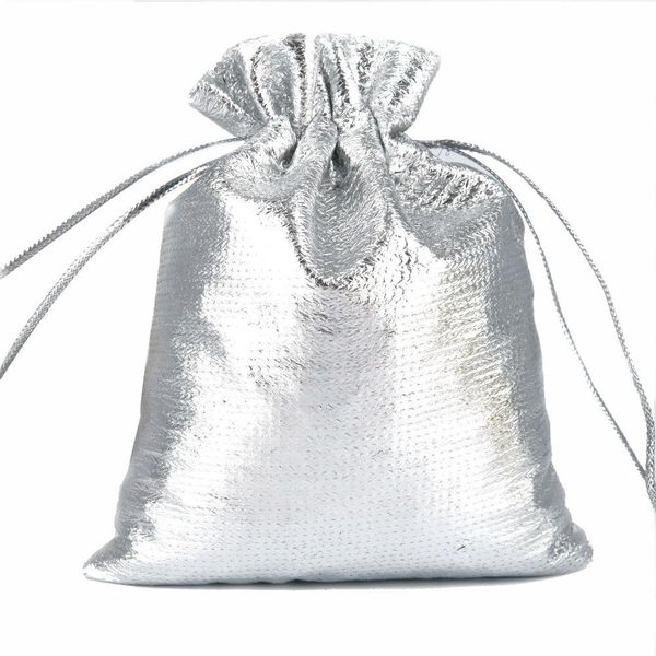 

fengrise 100pcs 7x9 9x12cm silver organza bag wedding marriage favour gift box packaging gift bags jewelry packaging bag favor wmtngp