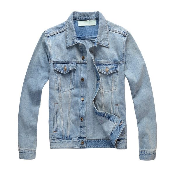 

fashion denim jacket winter jacket mens clothes pocket criss-cross hole casual windbreaker slim men coat geometric mens jackets, Black;brown