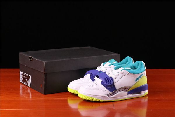 

genuine jumpman 312 men's and women's basketball shoes, lovers blue, purple and yellow sneakers, full size shipping 36-45