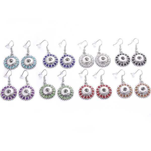 

2019 new 12mm snap jewelry rhinestone crystal snap earrings for women fit 12mm snap button earrings for women earrings q bbyrih, Golden