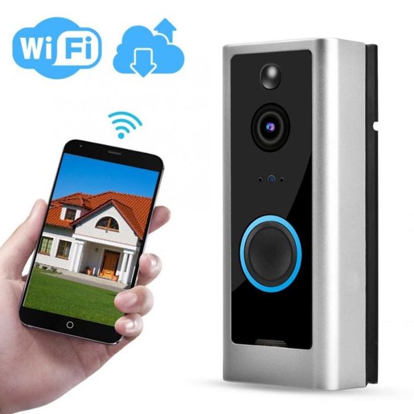 

110-240 720p hd wifi waterproof video doorbell 8 led ir-cut doorphone infrared video doorbell