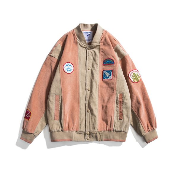 

south summer dress up 2021 spring new casual jacket contrast stitching multi label youth jacket men, Gray