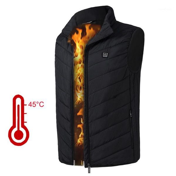 

outdoor t-shirts usb electric heating vest jacket clothing skiing winter warm heated pad menwomen fishing hunting hiking coat1, Gray;blue