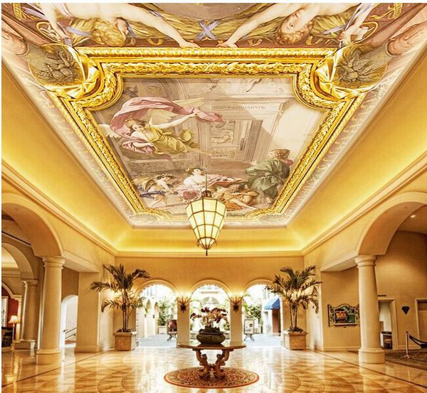 

Europe angel ceilings 3d ceiling murals wallpaper modern wallpaper for living room