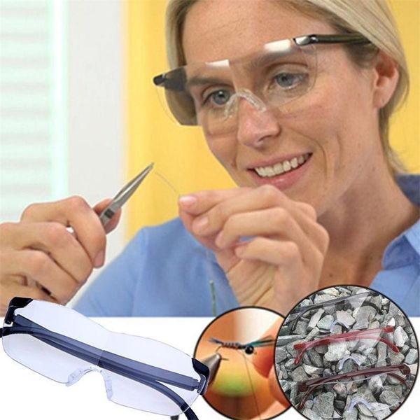 

big зрение 250% reading мужчины женщина бескаркасный увеличительный в 1,6 раза +250 градусов усиливающих очки дальнозоркость m119, Silver