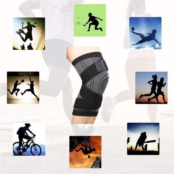 

elbow & knee pads 2021 support professional protective sports belt tennis breathable pad basketball cycling br l0c41, Black;gray