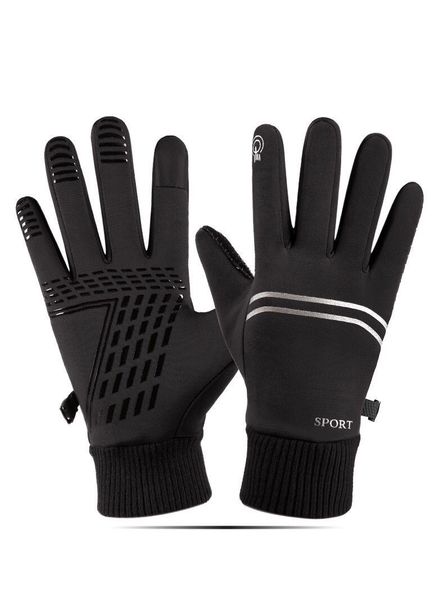 Inverno Mens Sports Motorbike dirigindo Luvas à prova de vento à prova de frio Alta qualidade sensível tela de toque sensível