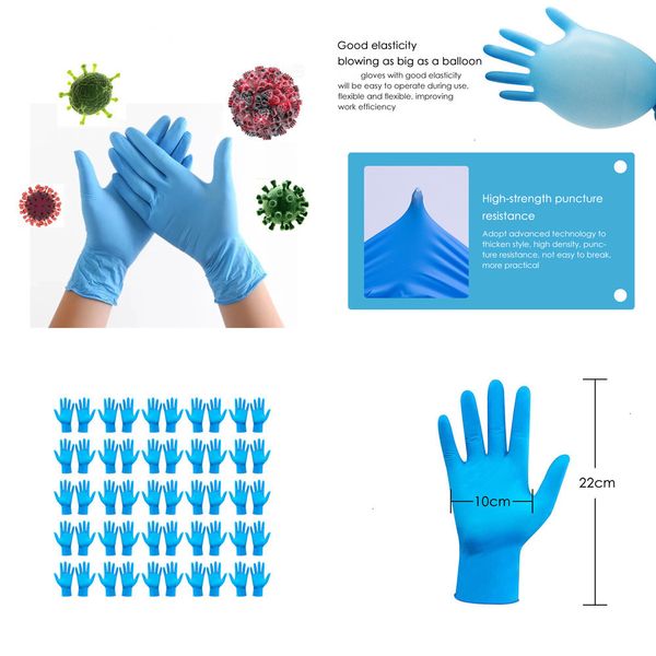 

factoryyx9zdisposable catering latex rubber gloves household experiment universal left and right hand for home clean