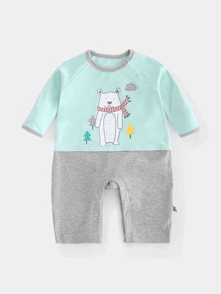 

peninsula baby cartoon print raglan sleeve jumpsuit she, Blue