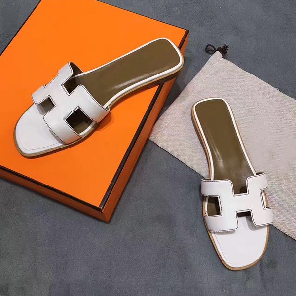 

brand designer shoes woman summer home sandals flat slippers cut out ladies slides outside beach holiday slipper plus size 42 x1020, Black