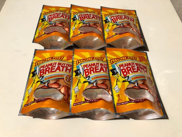 

sf bags childproof butter california bags mylar breath fire 3.5-7g peanut bbyyx lg2010