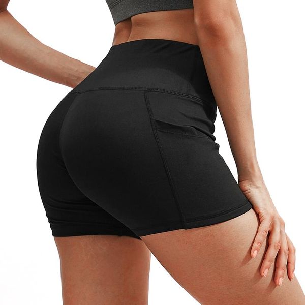 

gym clothing 3 packs women high waist stretch athletic workout yoga shorts home outdoor indoor fitness compression with pockets, White;black