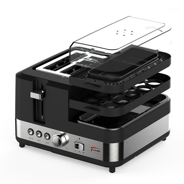 

bread makers toaster fully automatic stainless steel household multifunction breakfast spit driver egg steamer1