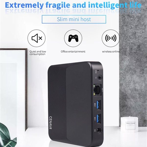 

cenava p3t mini pc intel celeron для windows 10 4 основные 8gb настольный компьютер 512 г linux vga hdmi wifi smart tv box wifi bluetooth