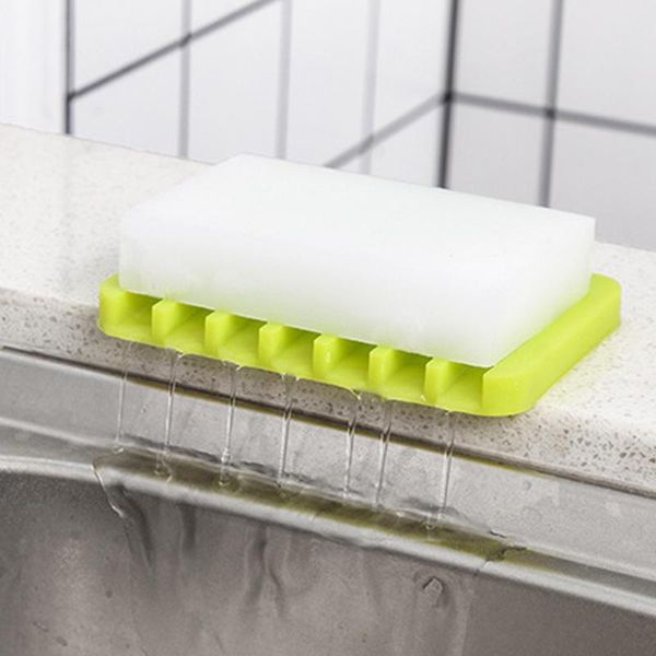 

bathroom sile flexible soap dishes storage holder soapbox plate tray drain creative foldable bath tools drop ship q bbyocy