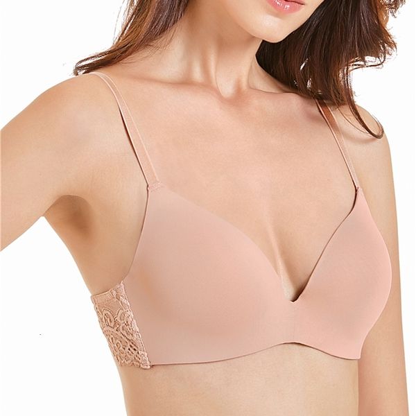 

pitted bras plus size women's bra lace bralette seamless wireless padded brassiere push up lingerie feminina big size large