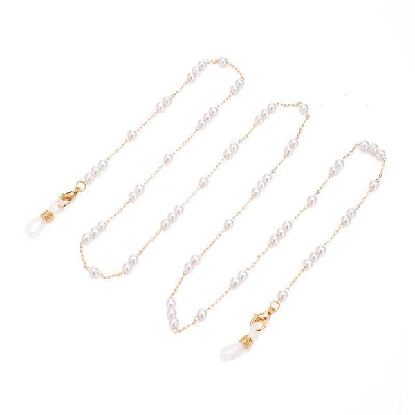 

2021 fashion eyeglasses chain luxury pearl beaded sunglasses chain mask hanging rope women outside casual necklace accessory h jllozp