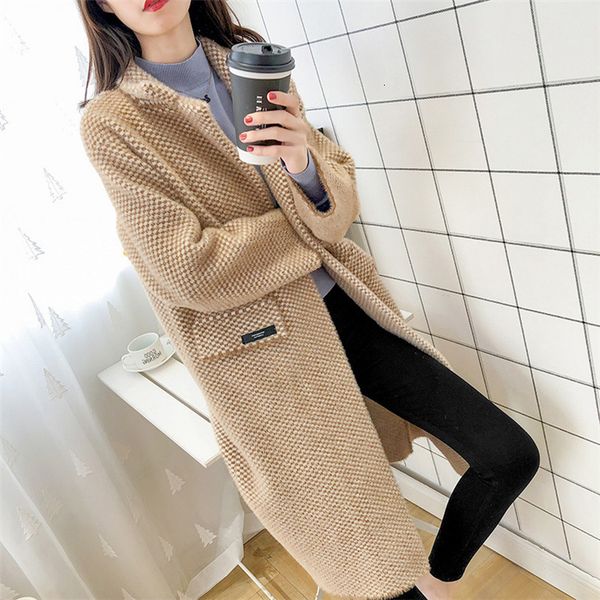 

2021 autumn/winter new korean style geared splicing sweater wool 8ict, White;black