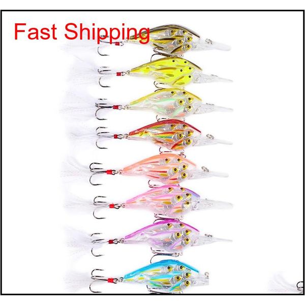 

new abs plastic wobbler laser bass lure 11cm 12.5g live target lifelike fish swimbaits freshwater crankbaits wi qylclw bdepack2001