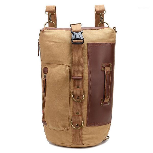 

backpack canvas bucket handle shoulder bag computer bags schoolbag1