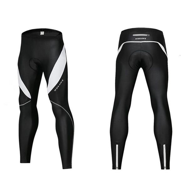 

wosawe winter men's thermal warm fleece cycling pants with paddads windproof anti-sweat mountain road pants bicycle trouser, Black;blue