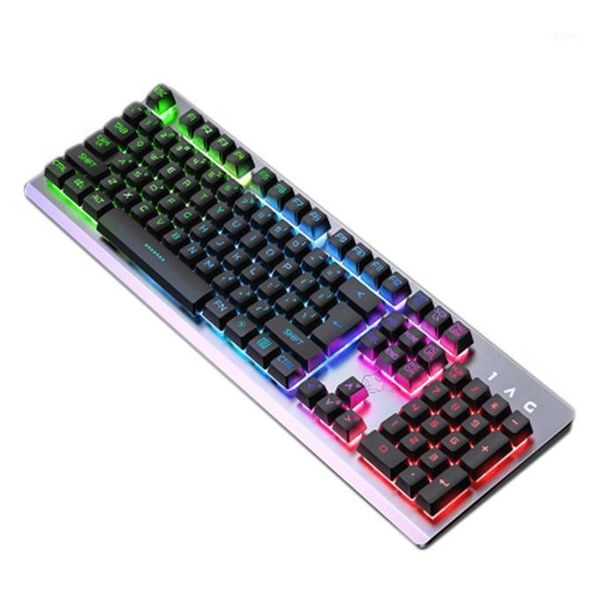 

k002 rgb gaming keyboard backlit office feel keyboard usb wired mechanical gaming competitive1