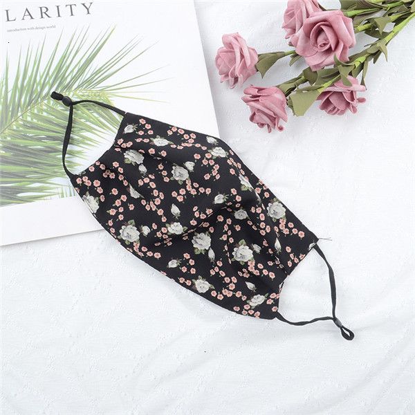 

double new chiffon thin summer breathable dustproof sunscreen adjustable cover face small floral washable mask 2 nqfog