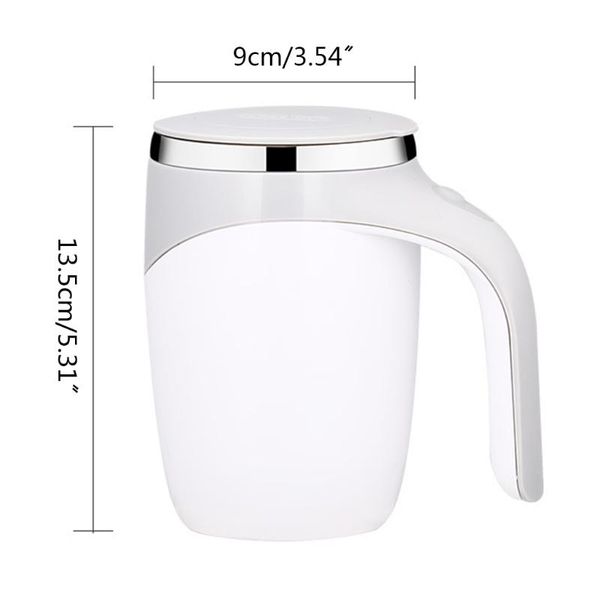 

food mixers self stirring coffee mug stainless steel water bottle automatic mixing cup 380ml 35eb