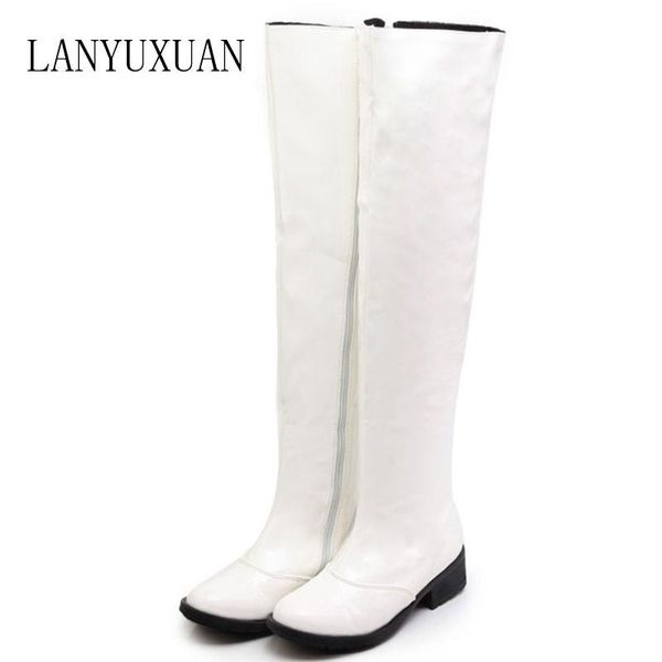 

boots 2021 promotion time-limited adhesive botas mujer big size 34-44 shoes women dance fashions outono colour c-3, Black