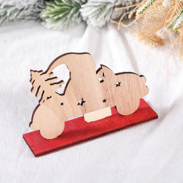 

christmas santa claus with tree drive a car ornaments wooden diy santa xmas tree pendant christmas party decoration kids gift wmtzaz