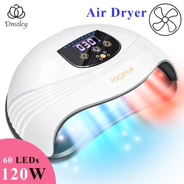 

nail dryers 120w led air dryer uv lamp with 60leds quick drying gel polish manicure pedicure pro salon