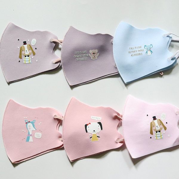 

thin ice children's silk lovely printed cartoon breathable mouth cover dustproof can be washed kids designer mask ffa4053 eiou#