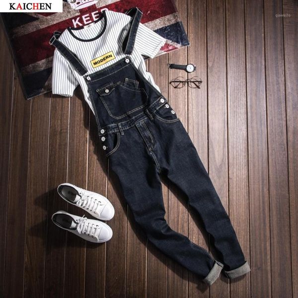 

new mens cotton denim blue jumpsuit bib overall jeans men fashion casual male denim jumpsuit long trousers s-xxxl1