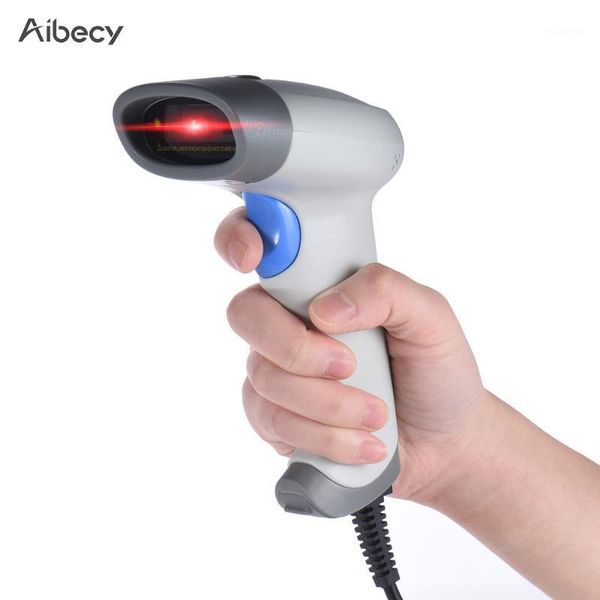

aibecy 2d qr 1d usb barcode scanner ccd red light pdf417 screen scanning bar code reader support multiple language1