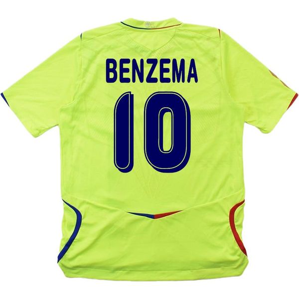 

retro olympique lyonnais 2008 2009 soccer jerseys benzema#10 juninho ederson pjanic classic vintage football shirt, Black;yellow