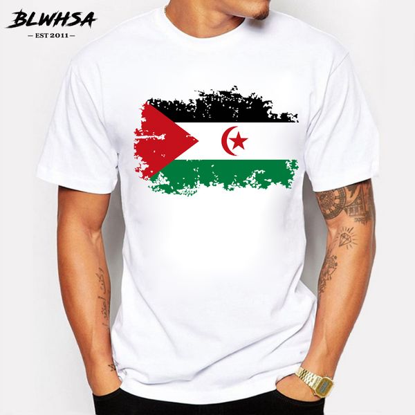 

blwhsa new western sahara flag casual short sleeve funny western sahara national flag summer tshirt hooded sweatshirt hoodie men t shirt