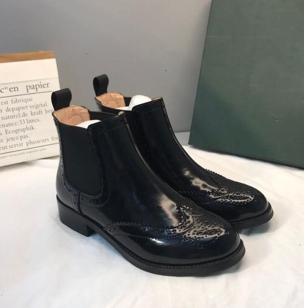 

women boots fall winter casual boots leather fashion boots tpu bottom non-slip wear-resistant shoes ing, Black