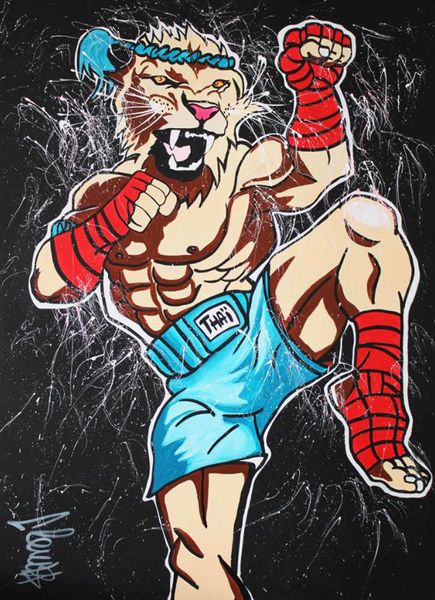 

clem$ thai lion home decor handpainted &hd print oil painting on canvas wall art canvas pictures 200