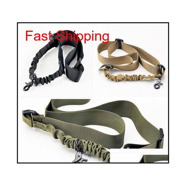 

tactical 1 one single point adjustable bungee rifle gun sling system strap uy3ep