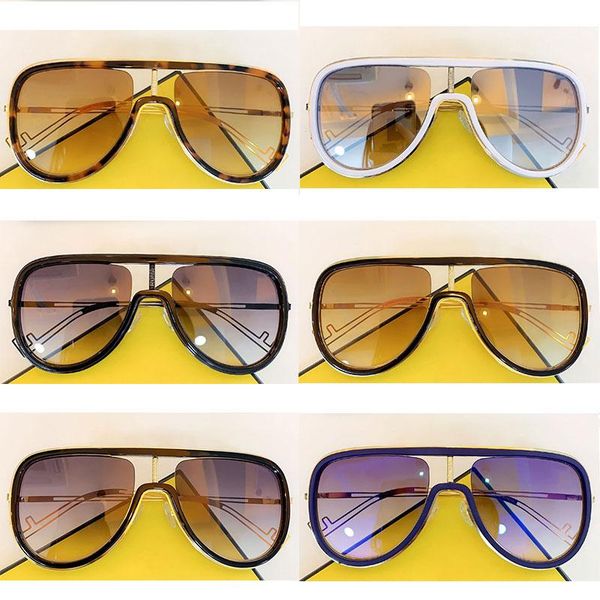 

2020 fashion flying sunglasses men's and women's sunglasses f letter small metal temple glasses with original box travel, White;black