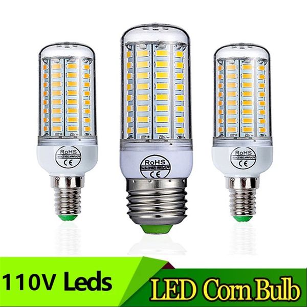 

e27 led lamp 110v led bulb smd 5730 e14 led light 24 36 48 56 72 leds corn bulbs chandelier for home lighting