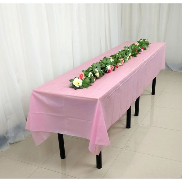 

plastic tablecloth table skirt rectangle round table cover tableware decoration table skirting for wedding festival l party f wmtjvj