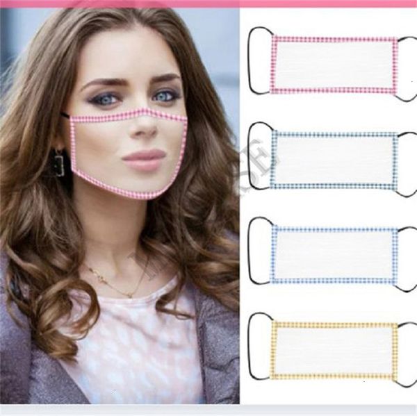 

mask for full mute clear visible face lip reading facemasks hearing impaired deaf teaching masks protective mouth cover 4 colors d8512