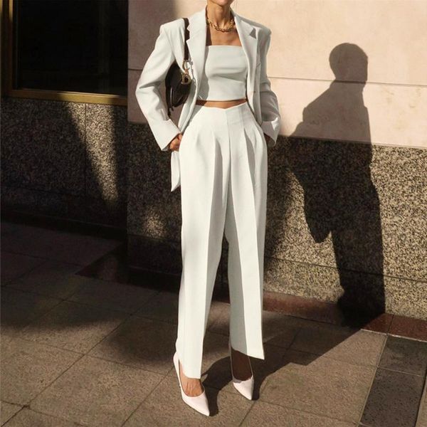 

missme white trousers woman pants high waist elastic waist straight wide leg pants elegant casual streetwear, Black;white
