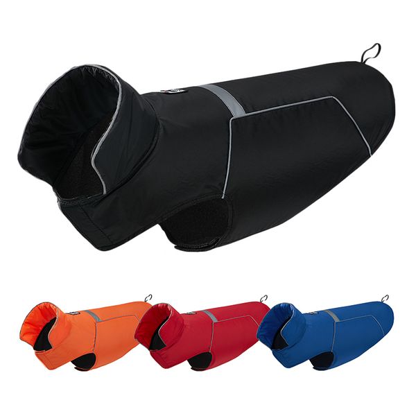 Abbigliamento per cani Abbigliamento riflettente per animali domestici Cappotto impermeabile sicuro Cappotto per animali domestici Solido Mantieni caldi i cani Cappotti invernali da esterno