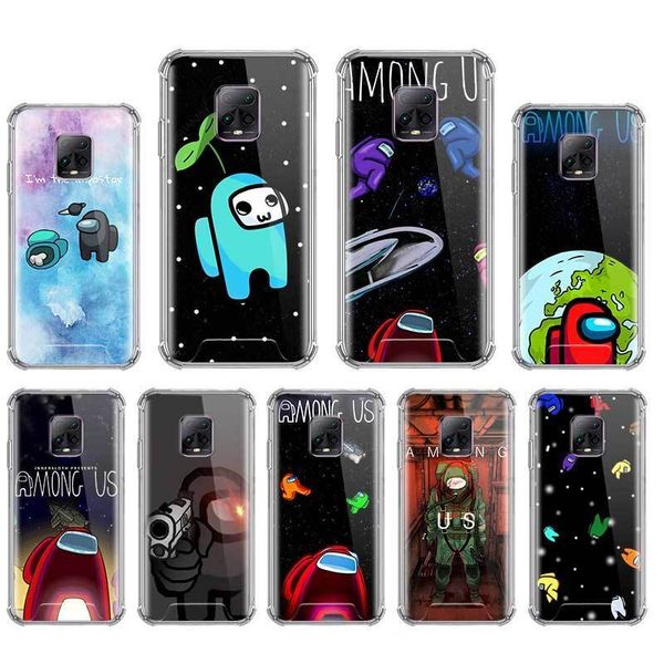 

game among us case for xiaomi redmi note 8 8t 9s 9 9a 9c 7 6 10x 4g k30 pro zoom airbag anti fall mobile phone fundas shell