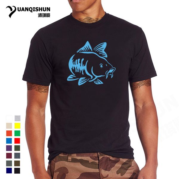 

карп рыба футболка рыбалок разрушенный my life summer 2018 прохладный мужчины с коротким рукавом футболки повседневная тис топы спортивные т