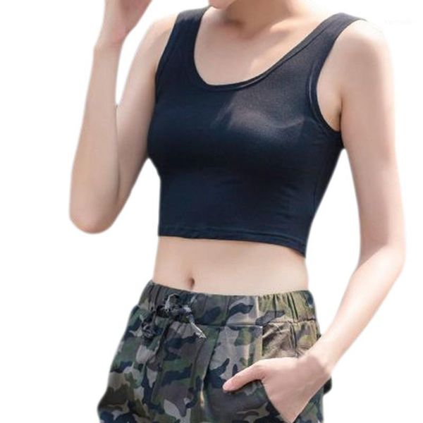 

running jerseys 2021 girls summer sleeveless fitness bare midriff tank ladies gym yoga sports 1, Black;blue