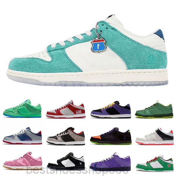 

tag dunk classic basketballs shoes men women chunky dunky shadow yellow bear trainers travis scotts university red pine green white lpo2, White;red