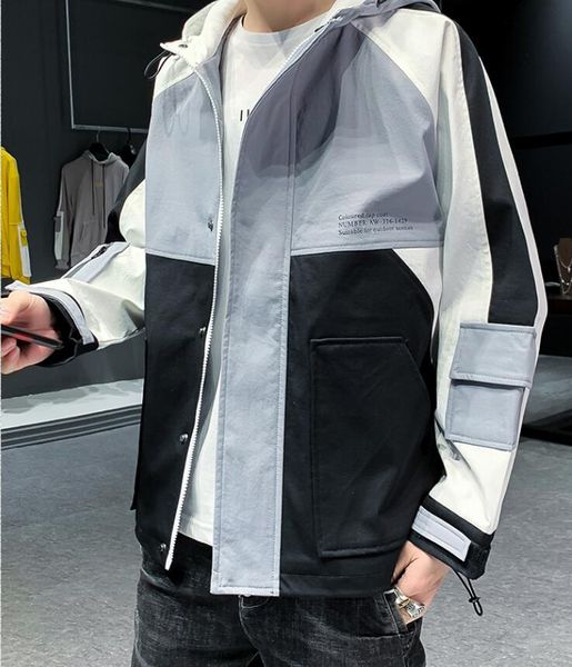 

2021 new men male men's winter warm cotton jacket slim coat lw86, Black